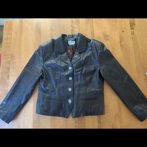 Bagatelle rich brown vintage leather jacket